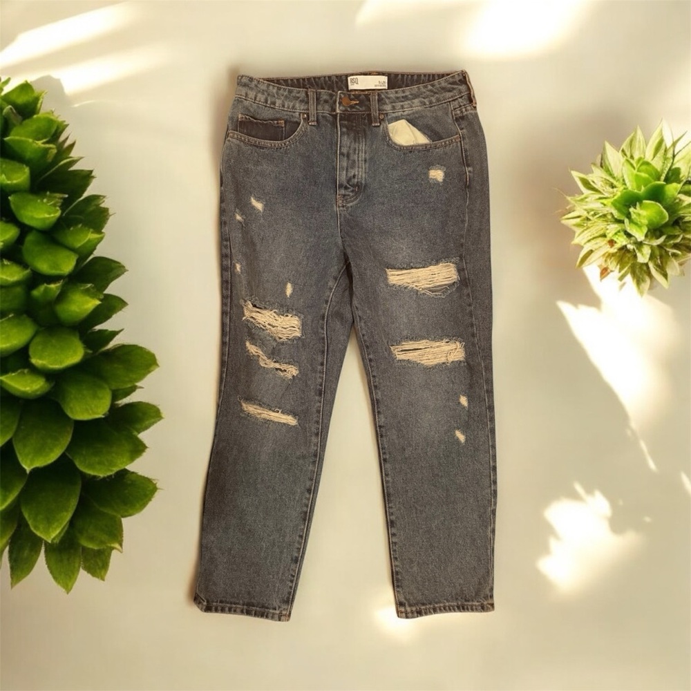 RSQ Distressed Boyfriend Jeans Size 9 (29 waist)